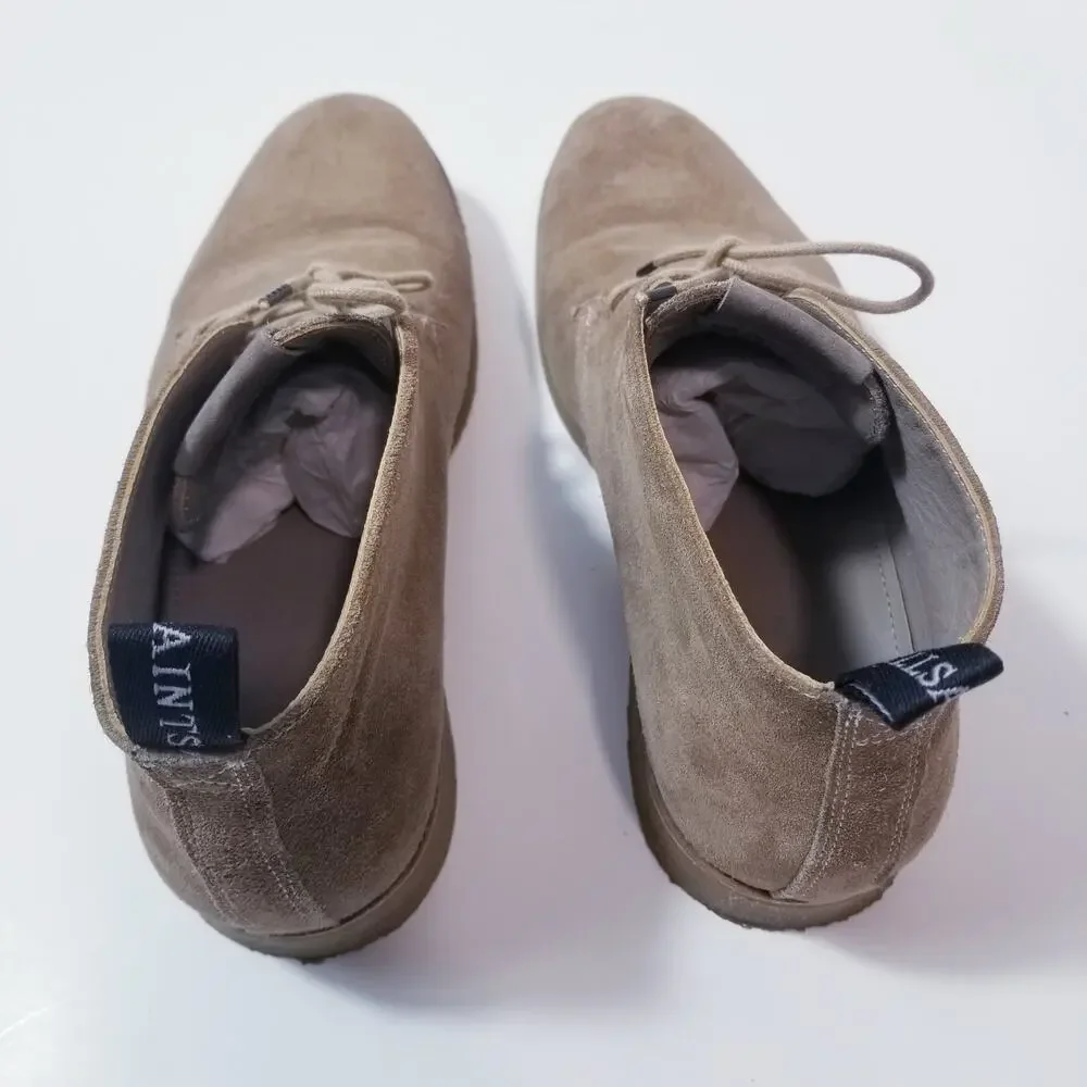 All Saints Men size 44  Brown Suede Leather Chukka Boots
